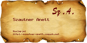 Szautner Anett névjegykártya